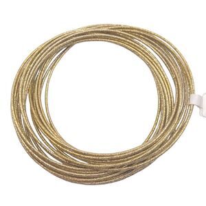 Gold sparkle stackable bangle bracelet